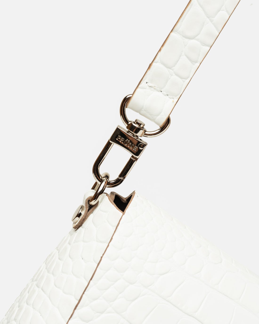 Bandolera Oasis en cuero croco shine