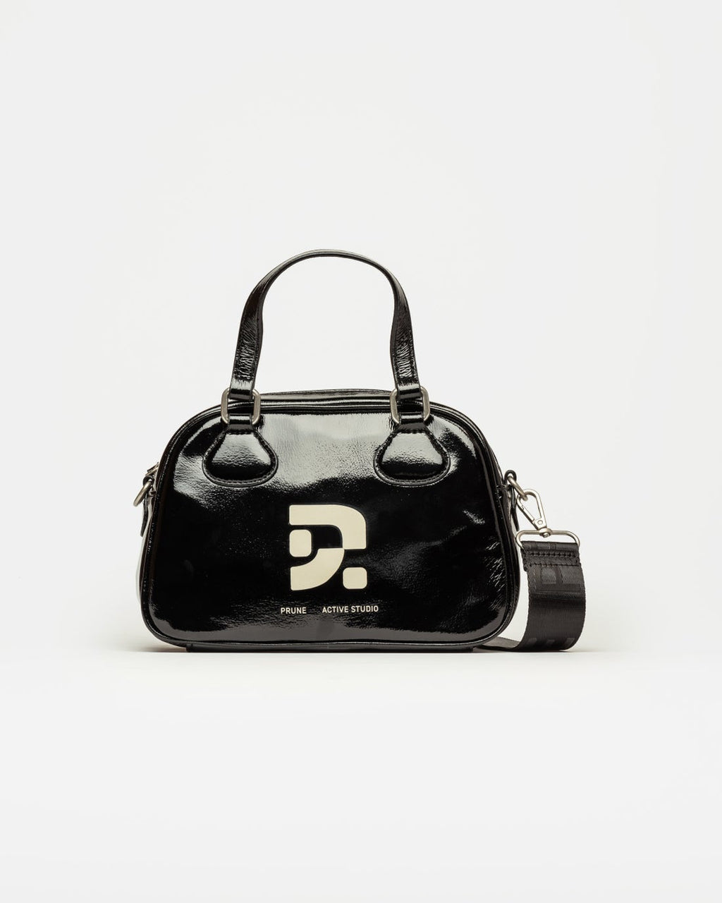 Mini bag Active Studio en efecto charol arrugado