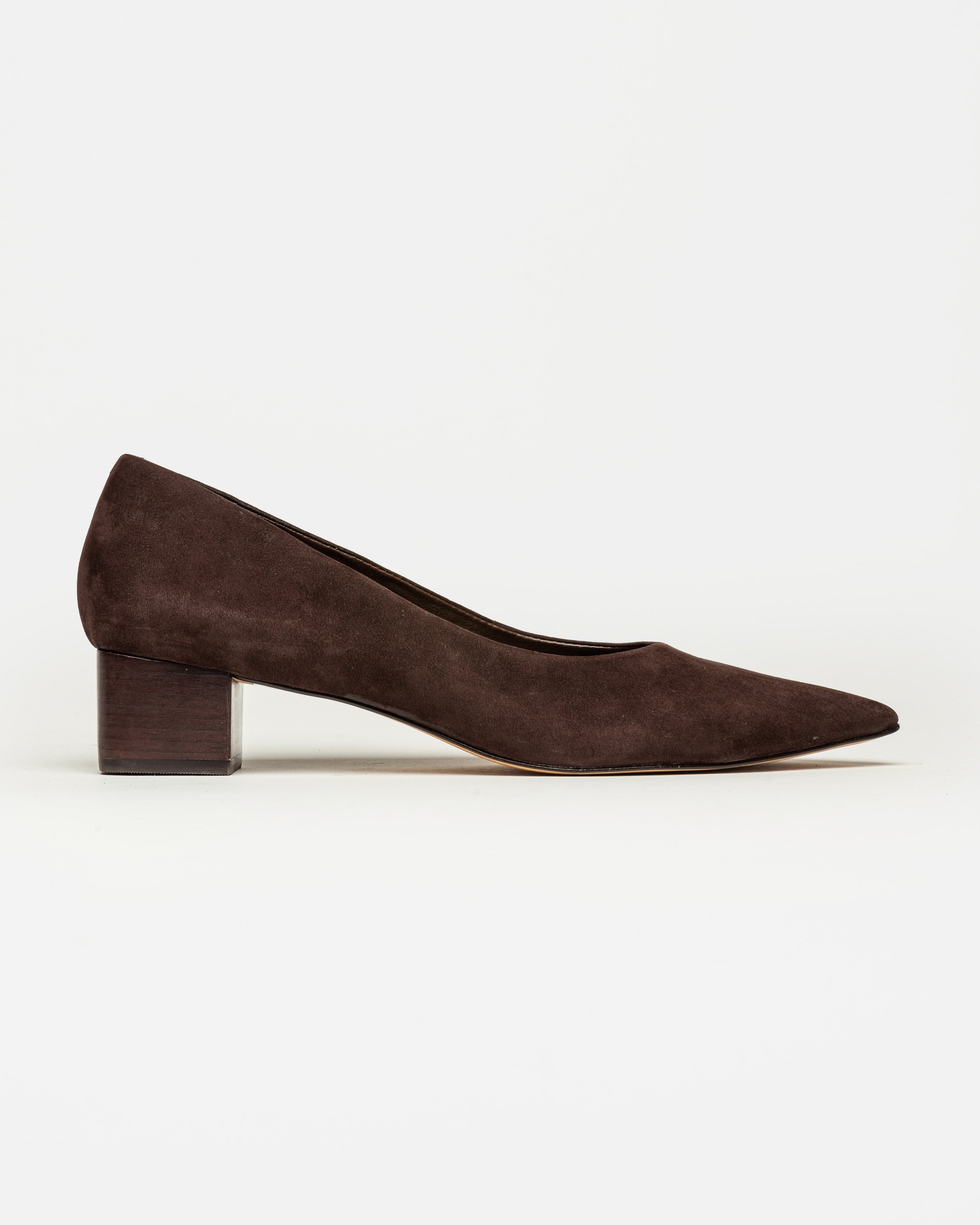 Stiletto Alanis en cuero nobuk