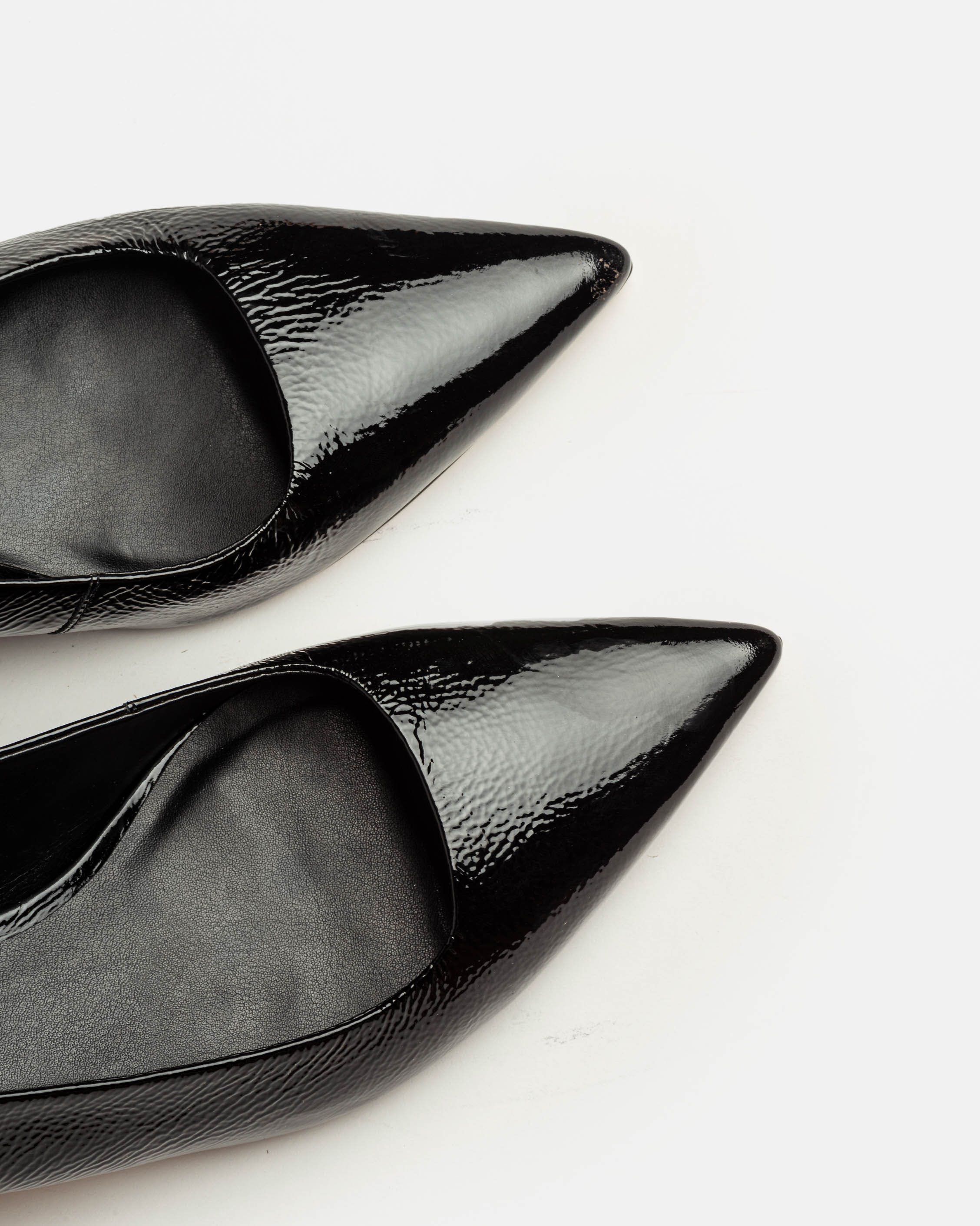 Stiletto Marga en cuero gloss